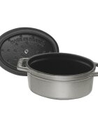 Staub Mini-Cocotte овална тенджера за готвене от чугун 11 см/025 л <<Графи