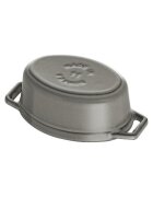Staub Mini-Cocotte овална тенджера за готвене от чугун 11 см/025 л <<Графи