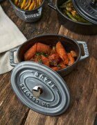 Staub Mini-Cocotte овална тенджера за готвене от чугун 11 см/025 л <<Графи