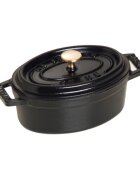 Staub Овален мини-Cocotte чугун 11см/0.25л Black -