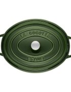 Staub Овален съд за готвене Cocotte чугун 29 см/4.2л Basil -