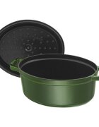 Staub Овален съд за готвене Cocotte чугун 29 см/4.2л Basil -