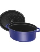 Staub Овален съд за готвене Cocotte чугун 29cm/4.2L Dark Blue -