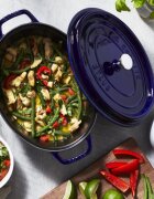 Staub Овален съд за готвене Cocotte чугун 29cm/4.2L Dark Blue -