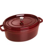 Staub Овален съд за готвене Cocotte чугун 29cm/42L Grenadine -