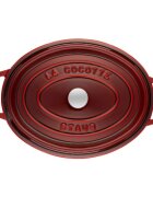 Staub Овален съд за готвене Cocotte чугун 29cm/42L Grenadine -