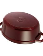 Staub Овален съд за готвене Cocotte чугун 29cm/42L Grenadine -