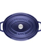 Staub Овален съд за готвене Cocotte чугун 31cm/5.5L Dark Blue -