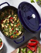Staub Овален съд за готвене Cocotte чугун 31cm/5.5L Dark Blue -