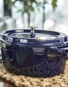 Staub Овален съд за готвене Cocotte чугун 31cm/5.5L Dark Blue -