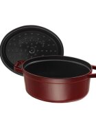 Staub Овален съд за готвене Cocotte чугун 31cm/5.5L Grenadine -