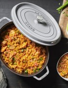 Staub Овален съд за готвене Cocotte чугун 31cm/55L Graphite Grey -