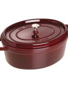 Staub Овален съд за готвене Cocotte чугун 33cm/6.7L Grenadine -