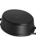 Staub Овален съд за готвене Cocotte чугун 33см/6.7л Black -