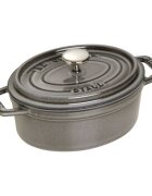 Staub Овална тенджера Cocotte чугун 15 см/06 л Graphite Grey -