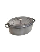 Staub Овална тенджера Cocotte чугун 17 см/1л Graphite Grey -