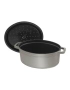 Staub Овална тенджера Cocotte чугун 17 см/1л Graphite Grey -