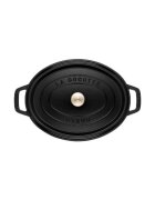 Staub Овална тенджера Cocotte чугун 17см/1л Black -