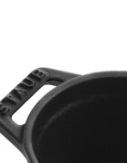 Staub Овална тенджера Cocotte чугун 17см/1л Black -