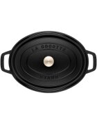 Staub Овална тенджера Cocotte чугун 23 см/235 л Black -