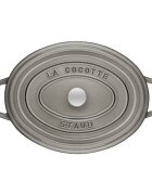 Staub Овална тенджера Cocotte чугун 27 см/32 л Graphite Grey -