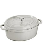 Staub Овална тенджера Cocotte чугун 27 см/32 л White Truffle -