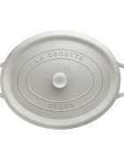 Staub Овална тенджера Cocotte чугун 27 см/32 л White Truffle -