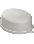Staub Овална тенджера Cocotte чугун 27 см/32 л White Truffle -