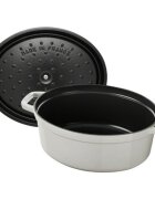 Staub Овална тенджера Cocotte чугун 27 см/32 л White Truffle -