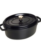 Staub Овална тенджера Cocotte чугун 29 см/42 л Black -