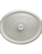 Staub Овална тенджера Cocotte чугун 31 см/55 л бял трюфел -