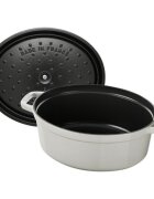 Staub Овална тенджера Cocotte чугун 31 см/55 л бял трюфел -