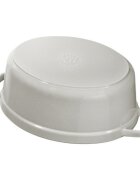Staub Овална тенджера Cocotte чугун 31 см/55 л бял трюфел -