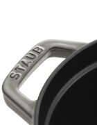 Staub Овална тенджера Cocotte чугун 37 см/8 л Graphite Grey -