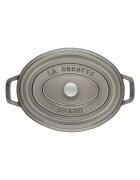 Staub Овална тенджера Cocotte от чугун 23 см/235 л <<Графитно сиво>> - St