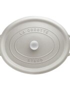 Staub Овална тенджера за готвене Cocotte чугунена 33 см/67 л White Truff