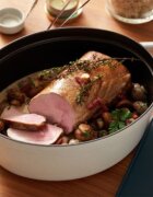 Staub Овална тенджера за готвене Cocotte чугунена 33 см/67 л White Truff