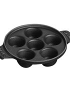 Staub Поднос за охлюви 6 отделения чугун 14 см -