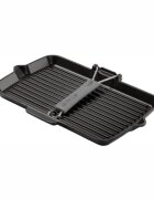 Staub Правоъгълен грил тиган чугун 34x21 см Black -