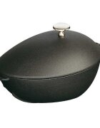 Staub Съд за готвене на миди чугун 25 см/2л Black -