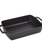 Staub Тава за фурна чугун 30 × 20 см Black -