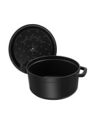 Staub Тенджера Cocotte чугун 18 см/1.7л Black -