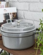 Staub Тенджера Cocotte чугун 18 см/17 л Graphite Grey -