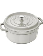 Staub Тенджера Cocotte чугун 28 см/67 л White Truffle -
