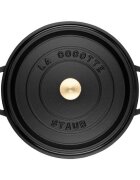 Staub Тенджера Cocotte чугун 30 см/835 л Black -
