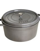 Staub Тенджера Cocotte чугун 30 см/835 л Graphite Grey -