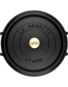 Staub Тенджера Cocotte чугун 34 см/126 л Black -