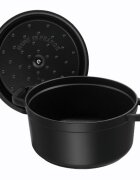 Staub Тенджера Cocotte чугун 34 см/126 л Black -