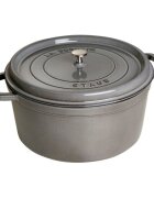 Staub Тенджера Cocotte чугун 34 см/126 л Graphite Grey -