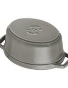 Staub Тенджера "Cocotte cochon" чугун 17см/1л Graphite Grey -